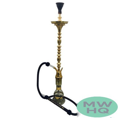 Khalil Maamoon Lebnani 3 Door 31.5 Inch Single Hose Hookah - Assorted Colors [KM 6135]