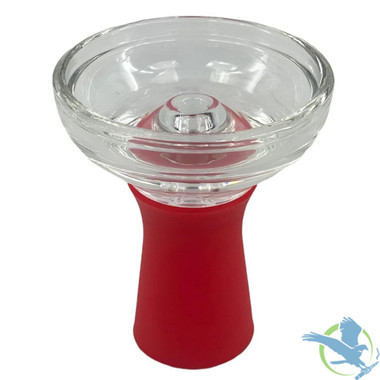 Zebra Smoke Glass Funnel Hookah Bowl - Assorted Colors