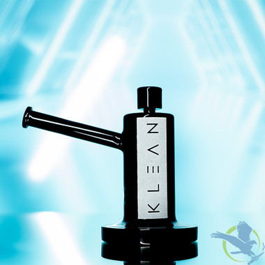 KLEAN Rig Glass Water Pipe With Downstem - 370 Grams - 6 Inches - Rig (Black Series)