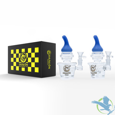 Dragon Platinum Ice Cream Cup Water Pipe With Circ Perc - 230 Grams - 6.7 Inches - Assorted Colors [WPE-047]