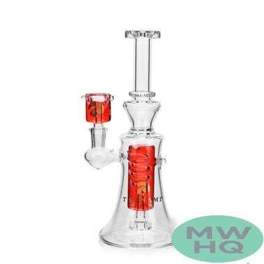 Tsunami Premium Swirl Edition Freezable Glycerine Water Pipe With Circ Perc - 360 Grams - 9 Inches