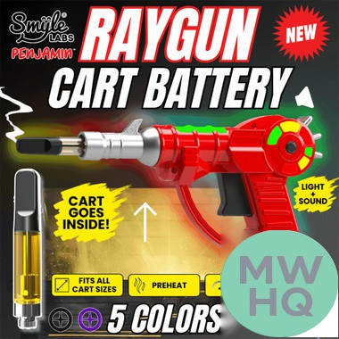 Smyle Raygun Penjamin 400mAh VV Preheat 510 Cart Battery With Lights & Sound