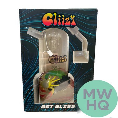 Gliizy Bet Bliss Glass Water Pipe With Quartz Banger Nail - 450 Grams - 5.9 Inches