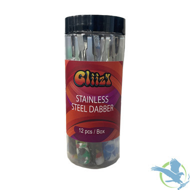 Gliizy Stainless Steel Dabber - Assorted Colors - 12ct Jar