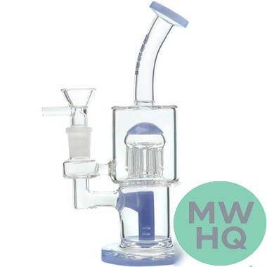 BoroTech Glass Water Pipe With Arm Tree Perc Dab Rig Designed By Calibear - 240 Grams - 7.5 Inches - Assorted Colors [JY3002]