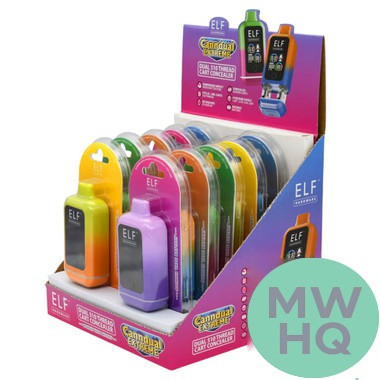ELF Hardware Canndual Extreme 900mAh Dual Cartridge Concealer Device Battery - Assorted Colors - Display of 10
