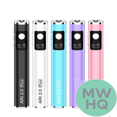 Yocan ARI 2.0 Plus 900mAh 510 VV Preheat Dab Pen Battery With OLED Screen - Display of 15