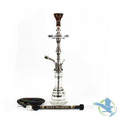 Khalil Mamoon 27 Inch Shamadan 1 Level Single Hose Hookah - Assorted Colors [KM-3080]