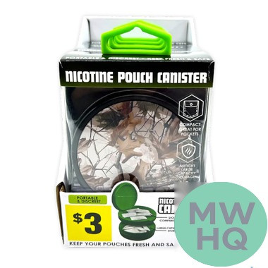 Smokezilla Nicotine Pouch & Storage Canister - Assorted Designs - Display of 4 [41784]
