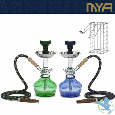 MYA Vento 14 Inch Single Hose Hookah With Wire Basket - Assorted Colors [255]