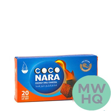 Coco Nara Coconut Shell Charcoal - 20 Flat Pieces