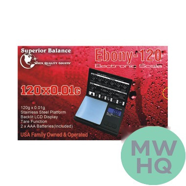 Superior Balance Ebony-120 Electronic Scale 120g x 0.01g