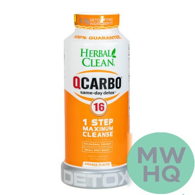 Herbal Clean QCarbo16 Mega Strength Cleansing Detox Formula 16oz