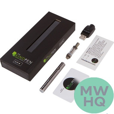 The Kind Pen Slim Oil Premium 350mAh Variable Voltage Vaporizer Device Pen Starter Kit With Refillable 0.5ML Tank & USB Charger