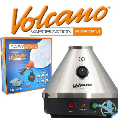 Volcano Classic Desktop Dry Herb Vaporizer With Easy Valve Starter Kit By Storz & Bickel - Silver Edition