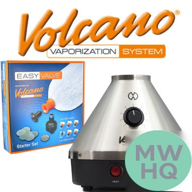 Volcano Classic Desktop Dry Herb Vaporizer With Easy Valve Starter Kit By Storz & Bickel - Silver Edition