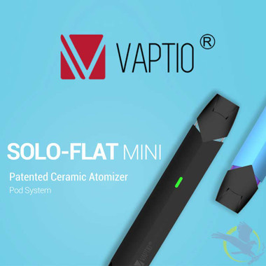 Vaptio Solo Flat Mini 260mAh Pod System Kit With 1ML Pod