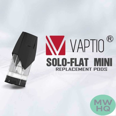 Vaptio Solo Flat Mini 1ML Replacement Pods - Pack Of 4