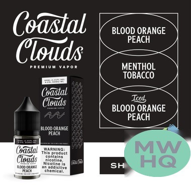 Coastal Clouds Premium Vapor Nicotine Salt E-Liquid 30ML