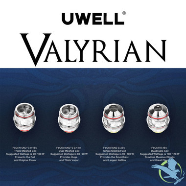 Uwell Valyrian 2 Replacement Coils - Pack Of 2