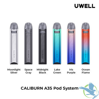 Uwell Caliburn A3S 520mAh Pod System Starter Kit With 2 x Refillable 2ML Caliburn A3S Pods