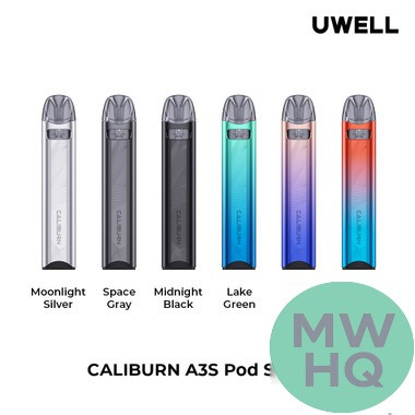 Uwell Caliburn A3S 520mAh Pod System Starter Kit With 2 x Refillable 2ML Caliburn A3S Pods