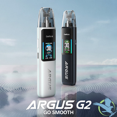 VooPoo Argus G2 1000mAh Pod System Starter Kit With 2 x 3ML Refillable Argus Top Fill Cartridge Pod