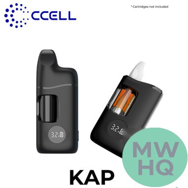 CCELL Kap 500mAh Discreet 510 VV Cartridge Vape Battery With Smart Screen (MSRP $9.99)