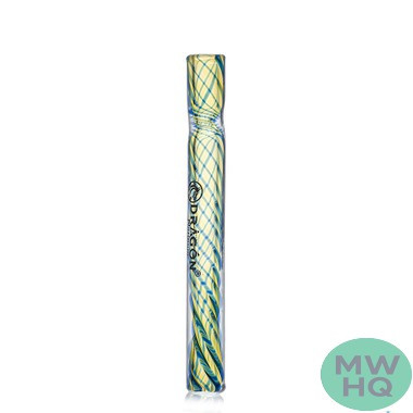 Dragon Platinum Glass One Hitter Chillum Hand Pipe - 105MM - Assorted Colors - Display of 24 [DP-22] (MSRP $5.00 Each)