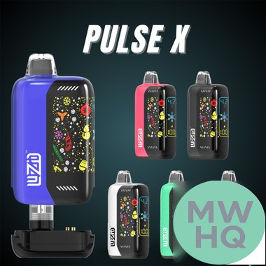 Luzid Sikret Pulse X 1000mAh VV 510 Cartridge Device Mod Battery With 3D Curved Screen - Display of 5 (MSRP $34.99 Each)