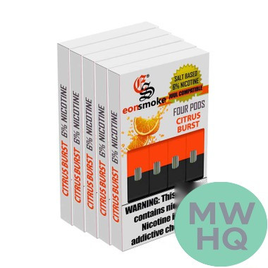 Eonsmoke Prefilled Nicotine Salt Compatible Pods - Display of 5 Packs (MSRP $14.99 Each) [Internal]
