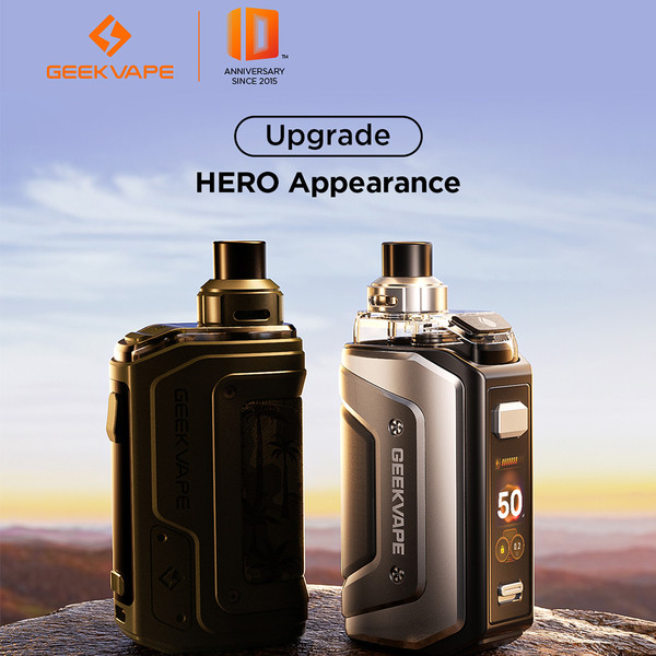 GeekVape Aegis Hero 5 2000mAh Pod System Starter Kit With 6.5ML Refillable Aegis Hero Cartridge