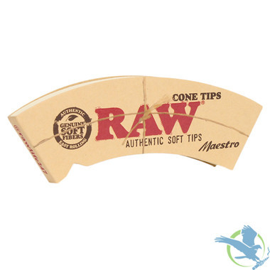 RAW Cone Tips - Natural Slow Burning Cone Tips - Original - 24 Pack - Maestro