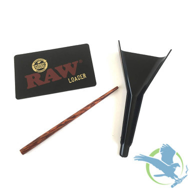 RAW Cone Loader For Lean and 1 1/4 With Bamboo Poker