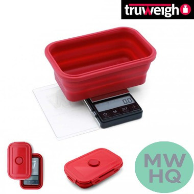 Truweigh CRIMSON Collapsible Bowl Scale 1000g x 0.1g