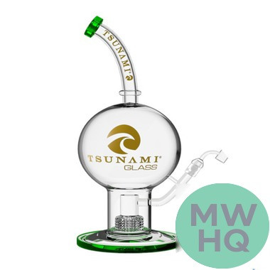 Tsunami Glass Water Pipe Shower Head Globe - 10.5 Inches - 511 Grams