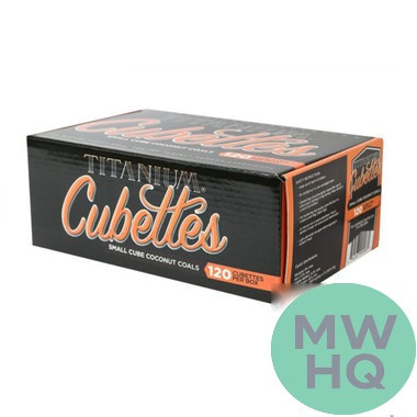 Titanium Cubettes Small Cube Coconut Coals - Pack of 120