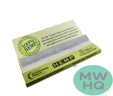 Zig-Zag Organic Hemp Rolling Papers - Display of 24 Booklets