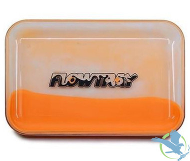 FlowTray Quicksand Fluorescent Rolling Tray - Orange
