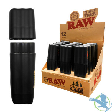 RAW Three Three Triple Pre-Roll Case - Display of 12