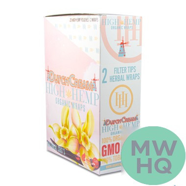 High Hemp Organic Wraps - Pack of 2 - Display of 25 Packs