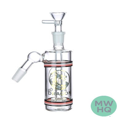Dragon Glass Ash Catcher With Showerhead Perc 45 Degree For Glass Water Pipe - 154 Grams - 5.2 Inches - Assorted Colors [AS-054]
