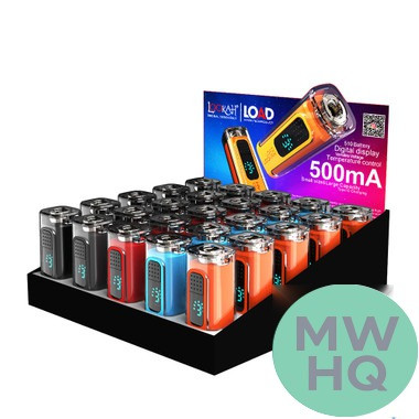 Lookah Load 510 500mAh Variable Voltage Device Pen Battery With USB Charger - Assorted Colors - Display of 25
