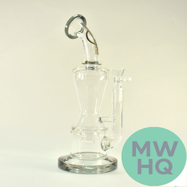 Big B Mom Glass Water Pipe With Honeycomb Perc and Flare Base - 605 Grams - 10.75 Inches - Assorted Colors [N-BM191 / BM191]