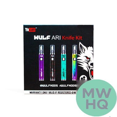 Yocan Ari Knife Adjustable Voltage Kit By Wulf Mods - Assorted Colors - Display of 9