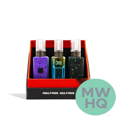 Yocan Kodo 400mAh Adjustable Voltage Knife Vaporizer Kit Powered By Wulf Mods - Assorted Colors - Display of 9