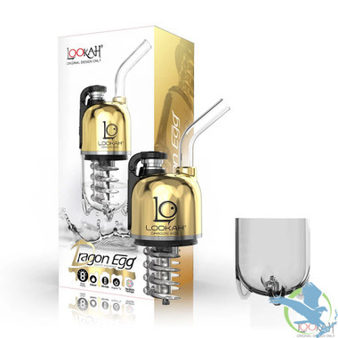 Lookah Dragon Egg 950mAh Variable Voltage E-Rig Vaporizer Kit - Royal Gold
