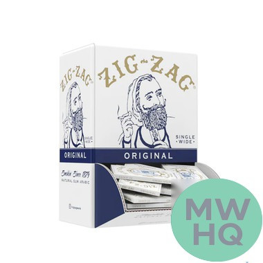 Zig-Zag Original Rolling Papers - Single Wide Size - Booklet of 32 - Display of 48 Booklets