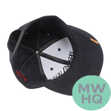 RAW Classic Brim Black On Black Baseball Cap