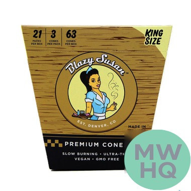 Blazy Susan Unbleached Premium Pre-Rolled Cones